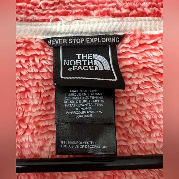 The North Face Osito Striped Fleece Fuzzy Zip Up Jacket Size XL - Picture 7 of 13